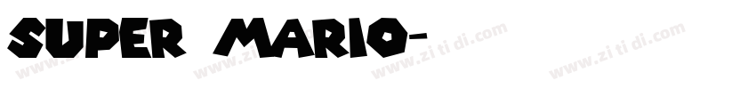 Super Mario字体转换